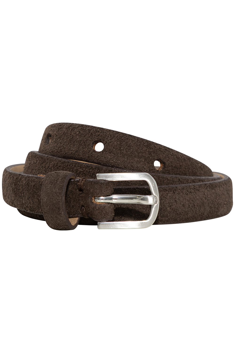 Iona Slim Suede Belt - Delicioso
