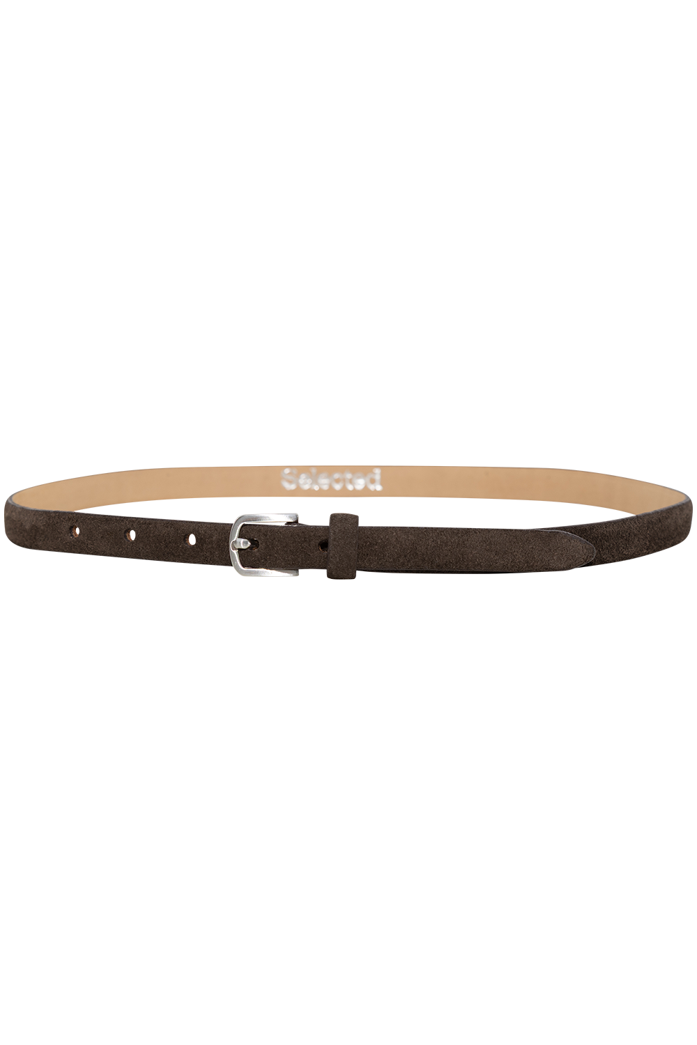 Iona Slim Suede Belt - Delicioso