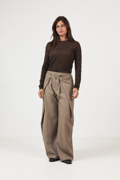 Vendy Ls Knit Wool O-Neck - Delicioso