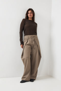 Vendy Ls Knit Wool O-Neck - Delicioso