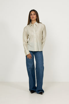 Connie Ls Relaxed Shirt - Egret