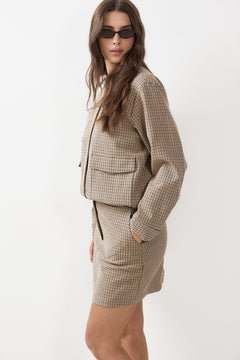 Elara Relaxed Bomber Jacket - Monks Robe