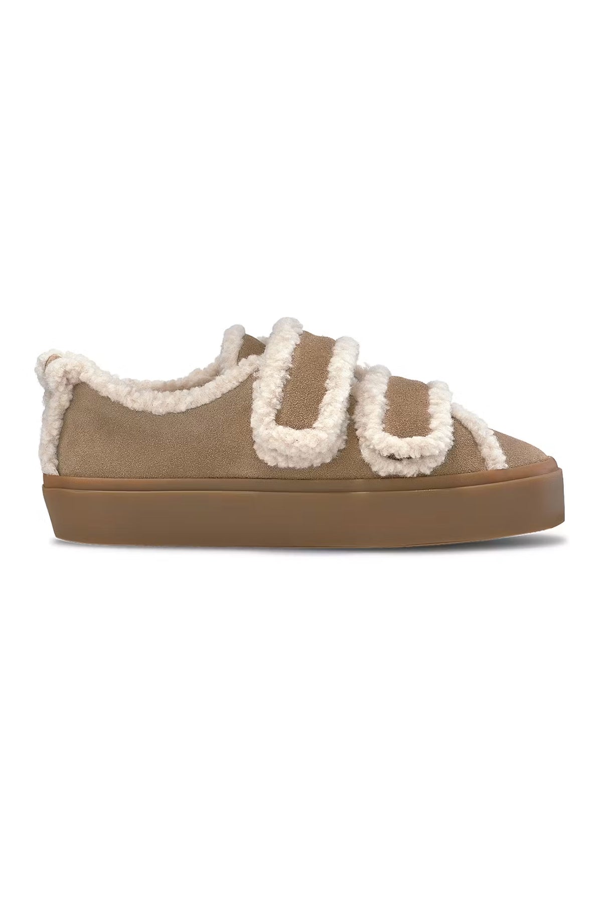 Shearling Low Velcro - Light Beige