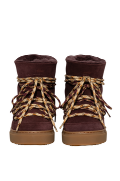 Suede Double Tie - Bordeaux