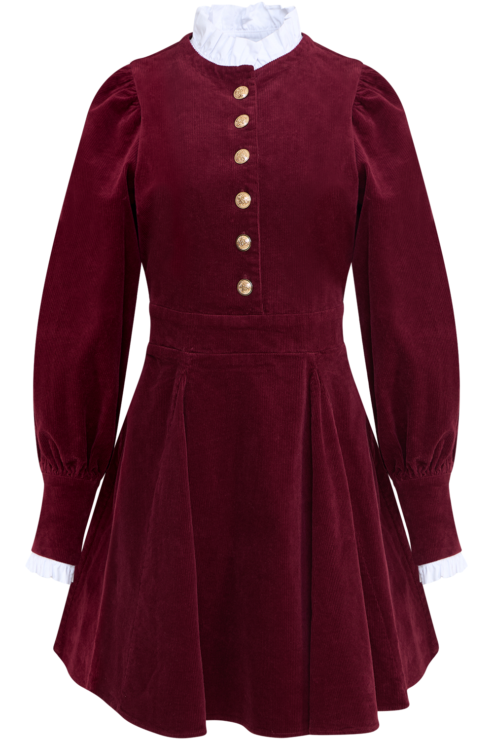 Livunn Cord Dress - Burgundy
