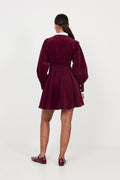 Livunn Cord Dress - Burgundy