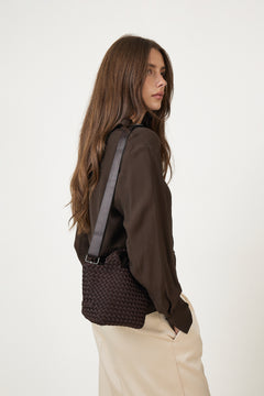 St Barths Petit Tote (Nest) - Chocolate