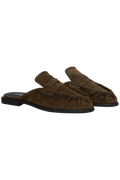 Elmira Mule - Brown Suede