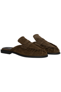 Elmira Mule - Brown Suede