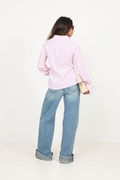 Siljeic Shirt - Pink White Stripes