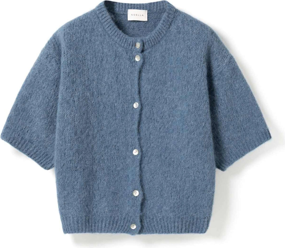Kae SS Knit Cardigan - Jeans Melange