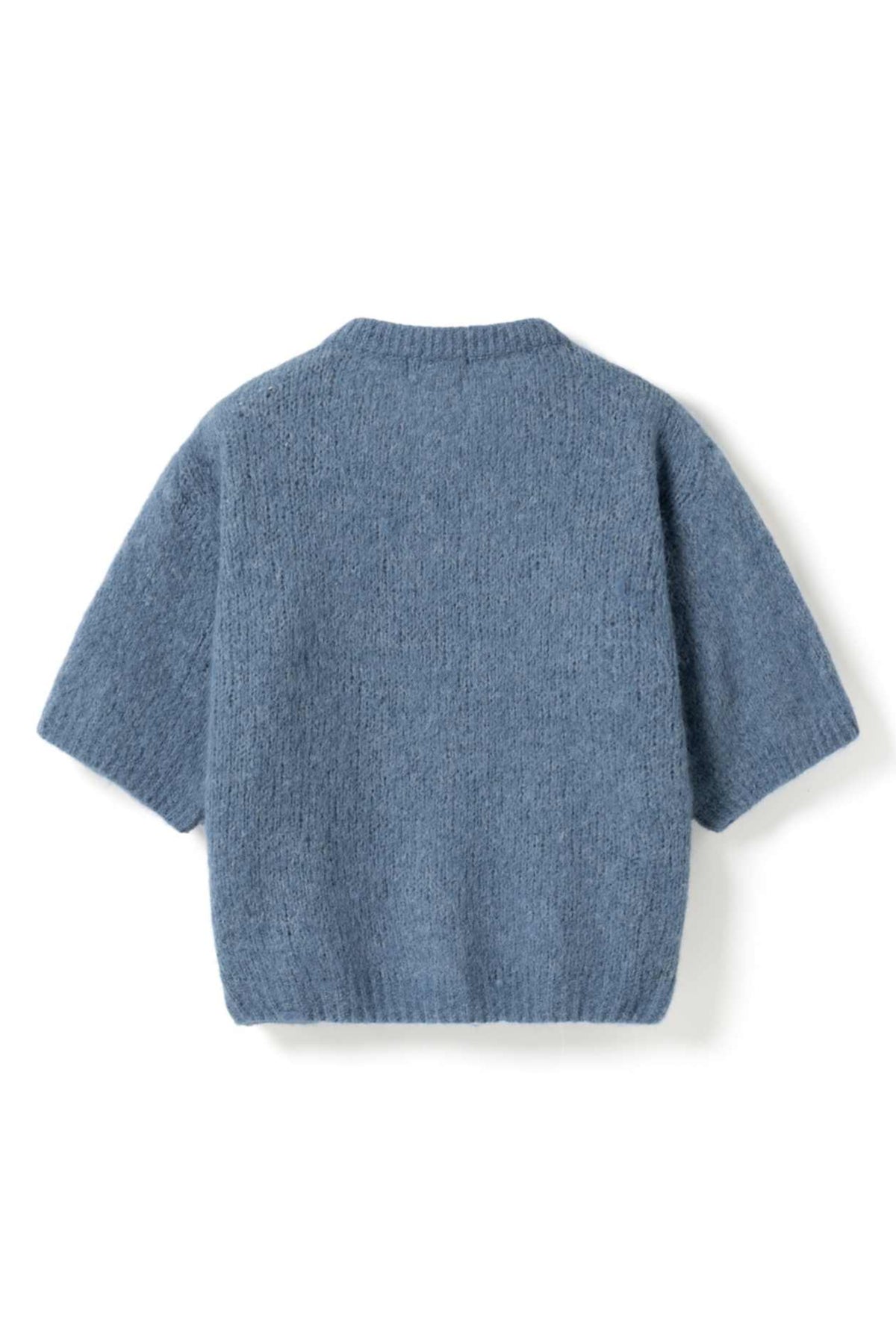 Kae Ss Knit Cardigan - Jeans Melange