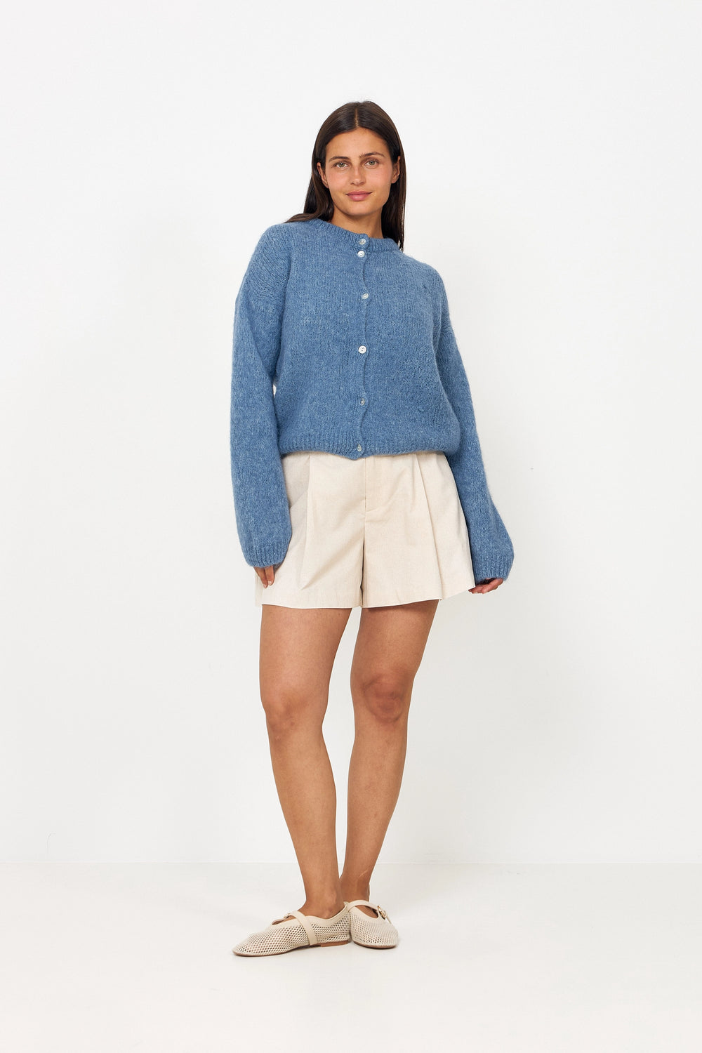 Kae Knit Cardigan - Jeans Melange