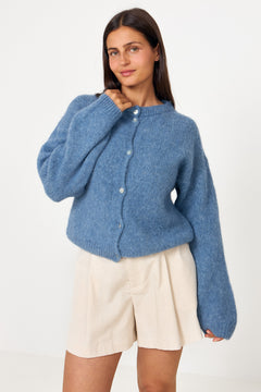 Kae Knit Cardigan - Jeans Melange
