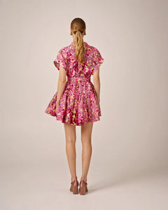 Poplin Belt Dress - Bright Field