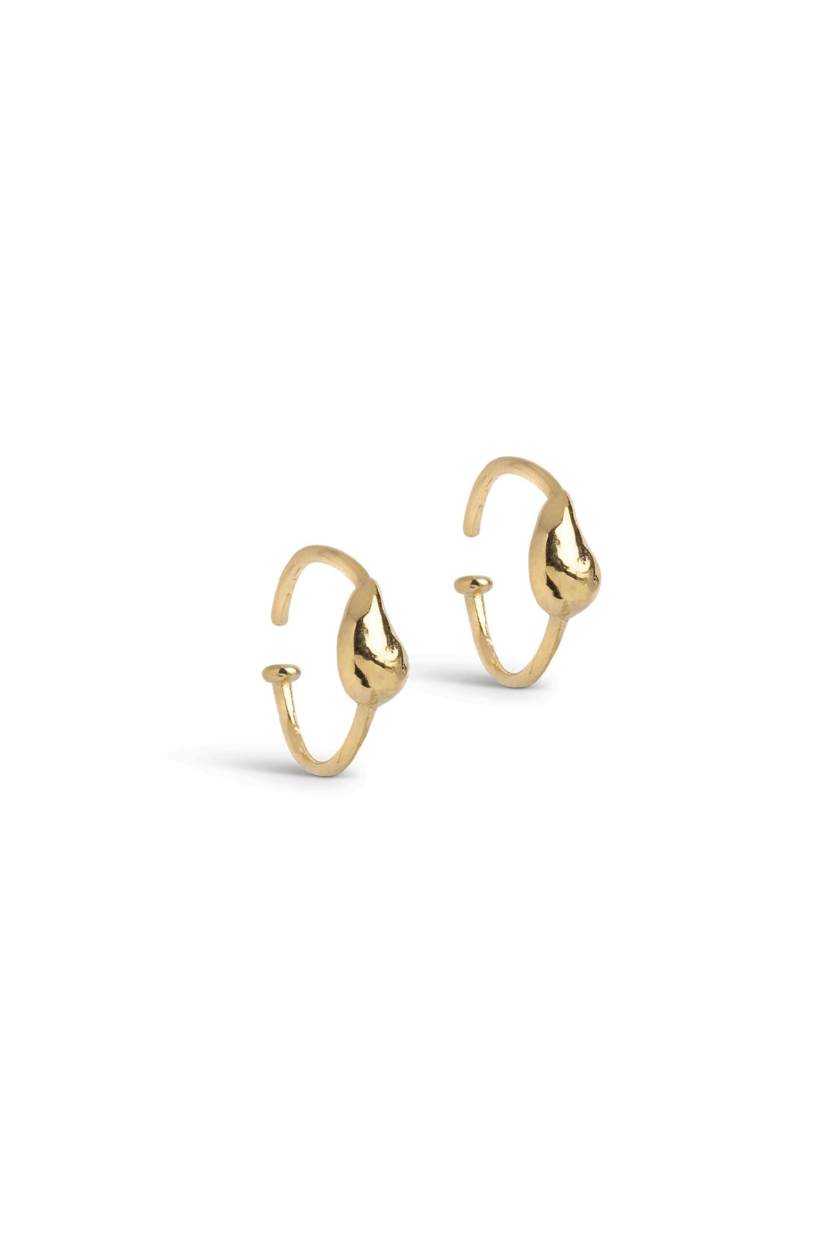 Twistie Drop Hoops - Gold