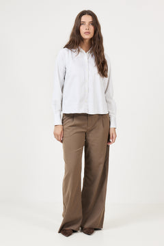 Romie Ls Relaxed Shirt - Avocado Oil