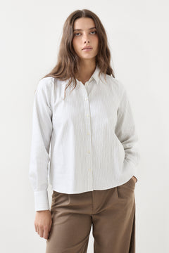 Romie Ls Relaxed Shirt - Avocado Oil