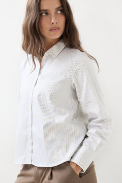 Romie Ls Relaxed Shirt - Avocado Oil