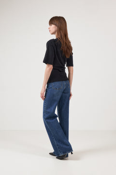 Oline Light Twist Tee - Black