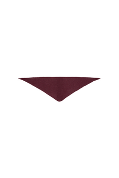 Lulu Brushed Wool Blend Trianglescarf - Tawny Port