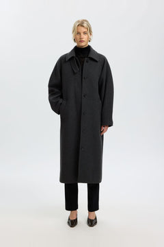 Raey Manteco Coat - Dark Grey