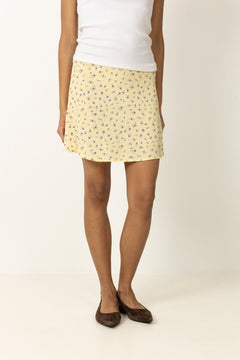 Alyssa Print Skirt - 90s Flower Print