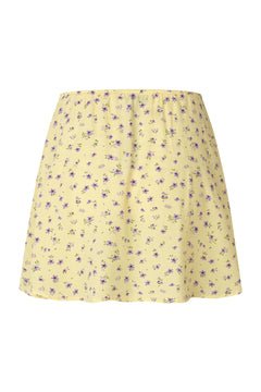 Alyssa Print Skirt - 90s Flower Print