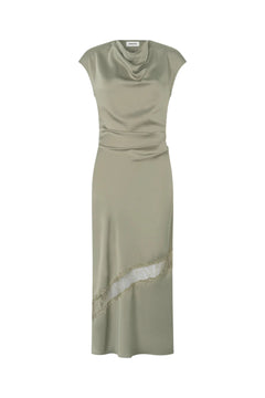 Tailor Lace Dress - Moss Gray