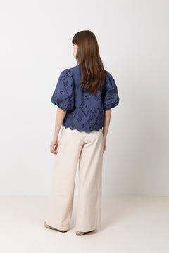 N-Marilyn Blouse - Dusty Blue