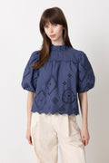 N-Marilyn Blouse - Dusty Blue