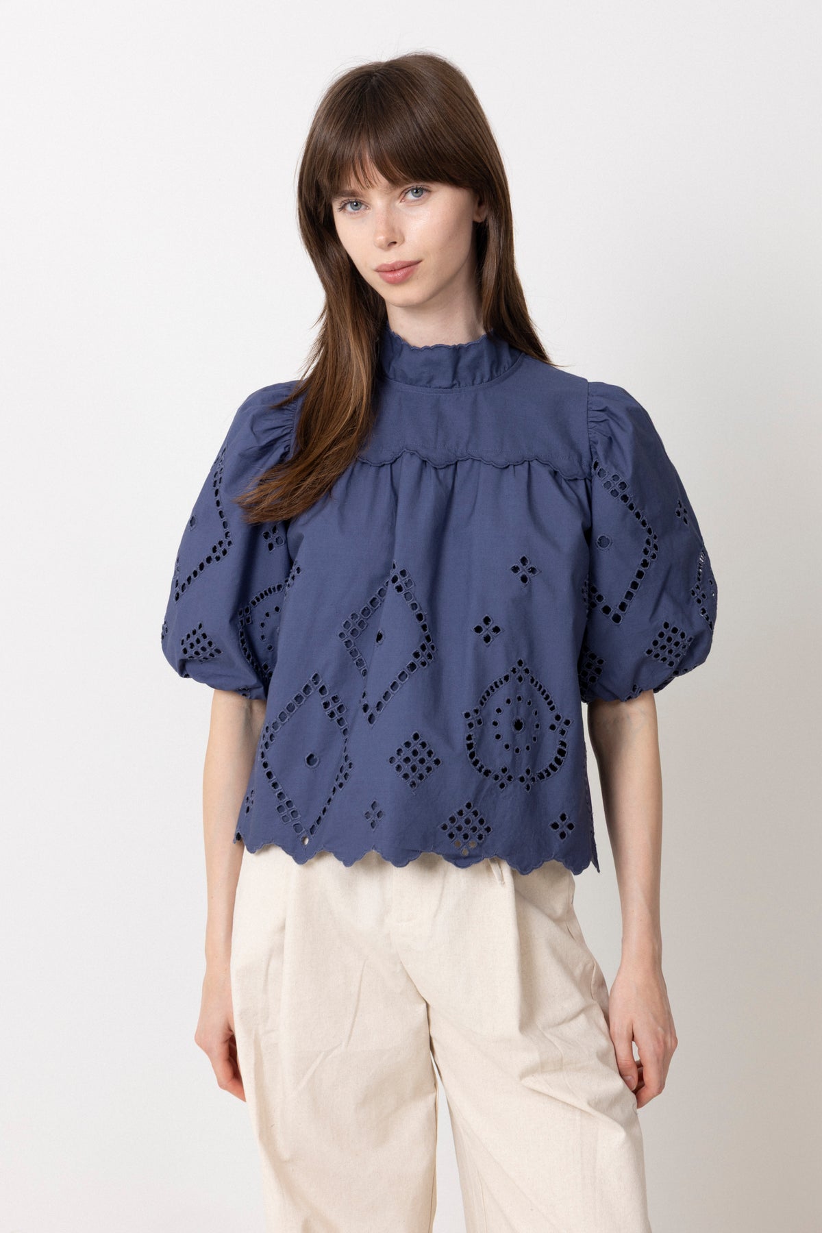 N-Marilyn Blouse - Dusty Blue
