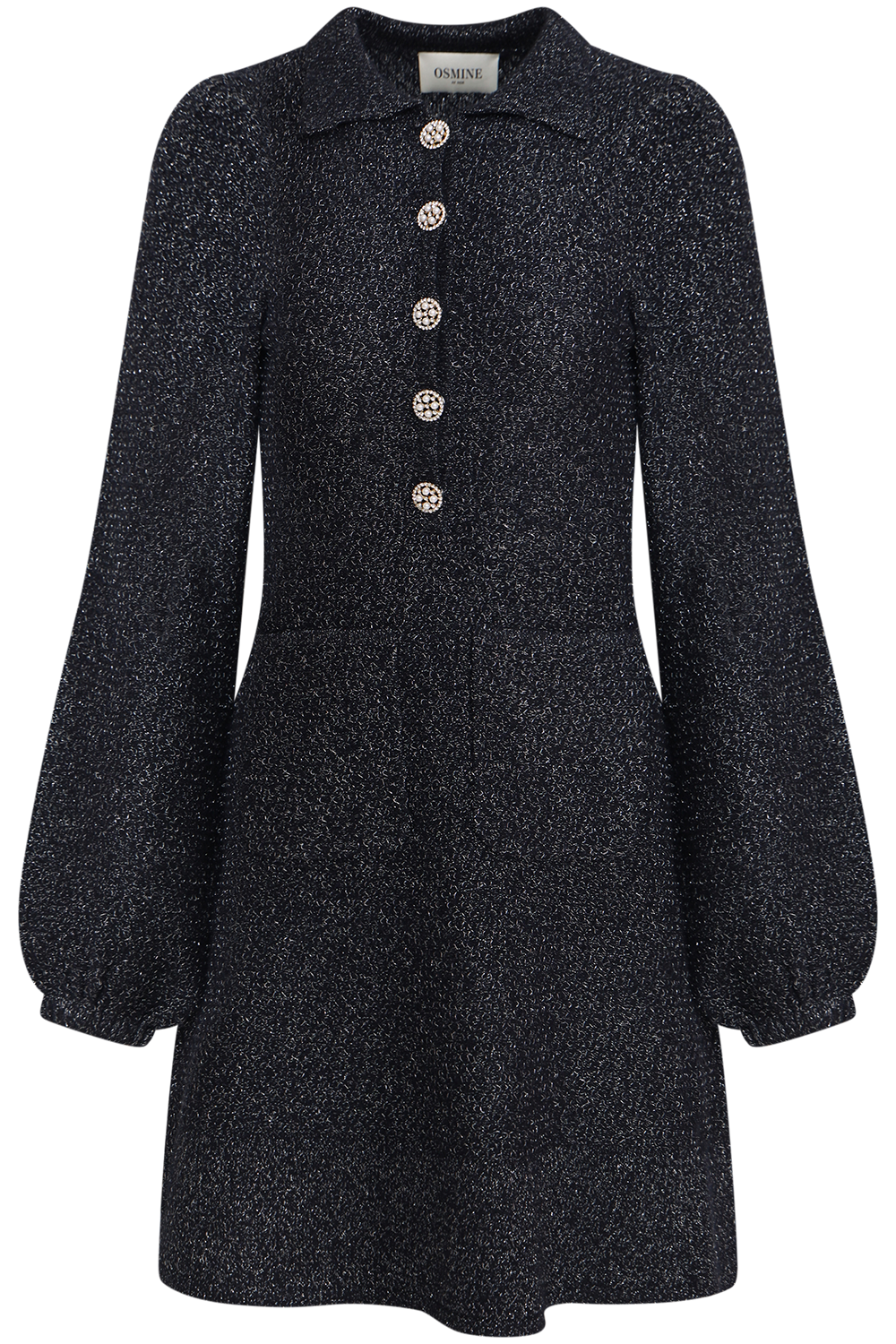 Eira Sparkle Knit Mini Dress - Navy