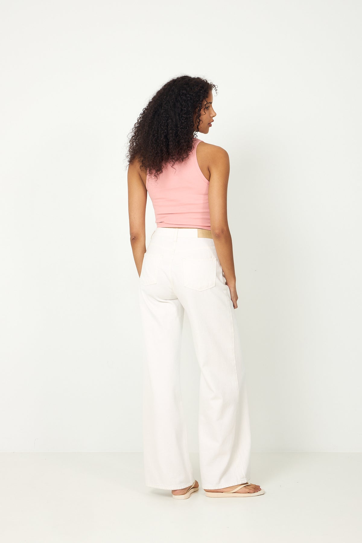 Juicy Crown Ribbed Tank - Rose