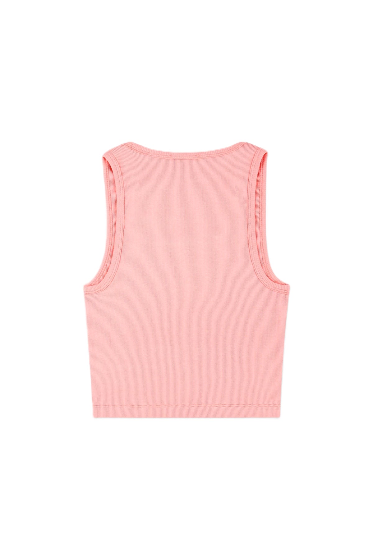 Juicy Crown Ribbed Tank - Rose
