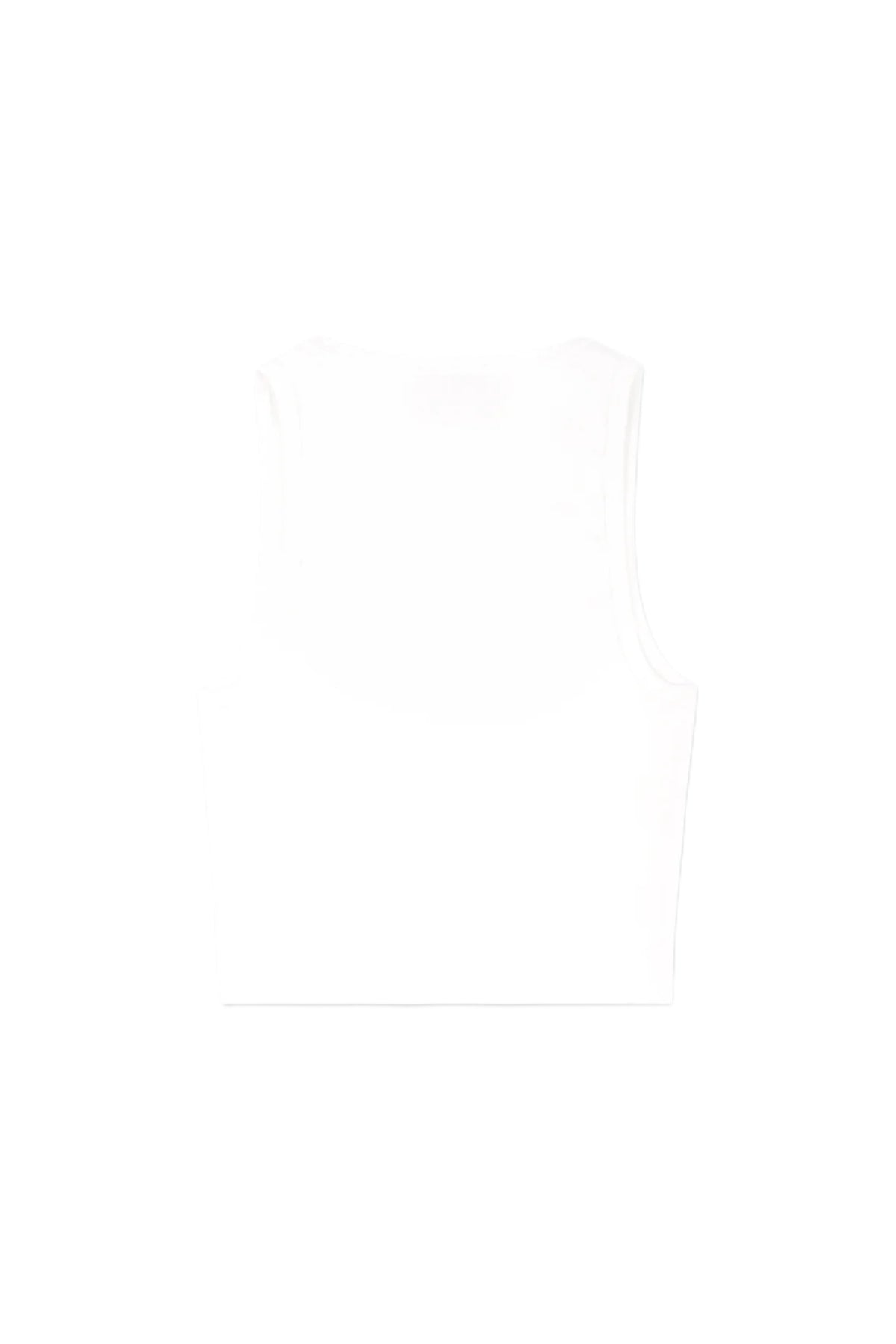 Juicy Crown Ribbed Tank - White