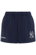 Yankees Krystal Disco Short - Dark Navy/White