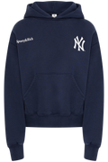 Yankees Curve Hoodie - Dark Navy/White