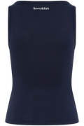 Yankees Krystal Cropped Tank - Dark Navy