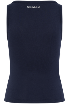 Yankees Krystal Cropped Tank - Dark Navy