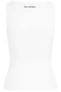 Yankees Krystal Cropped Tank - White/Dark Navy
