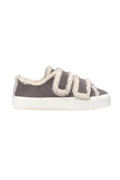 Shearling Low Velcro - Grey