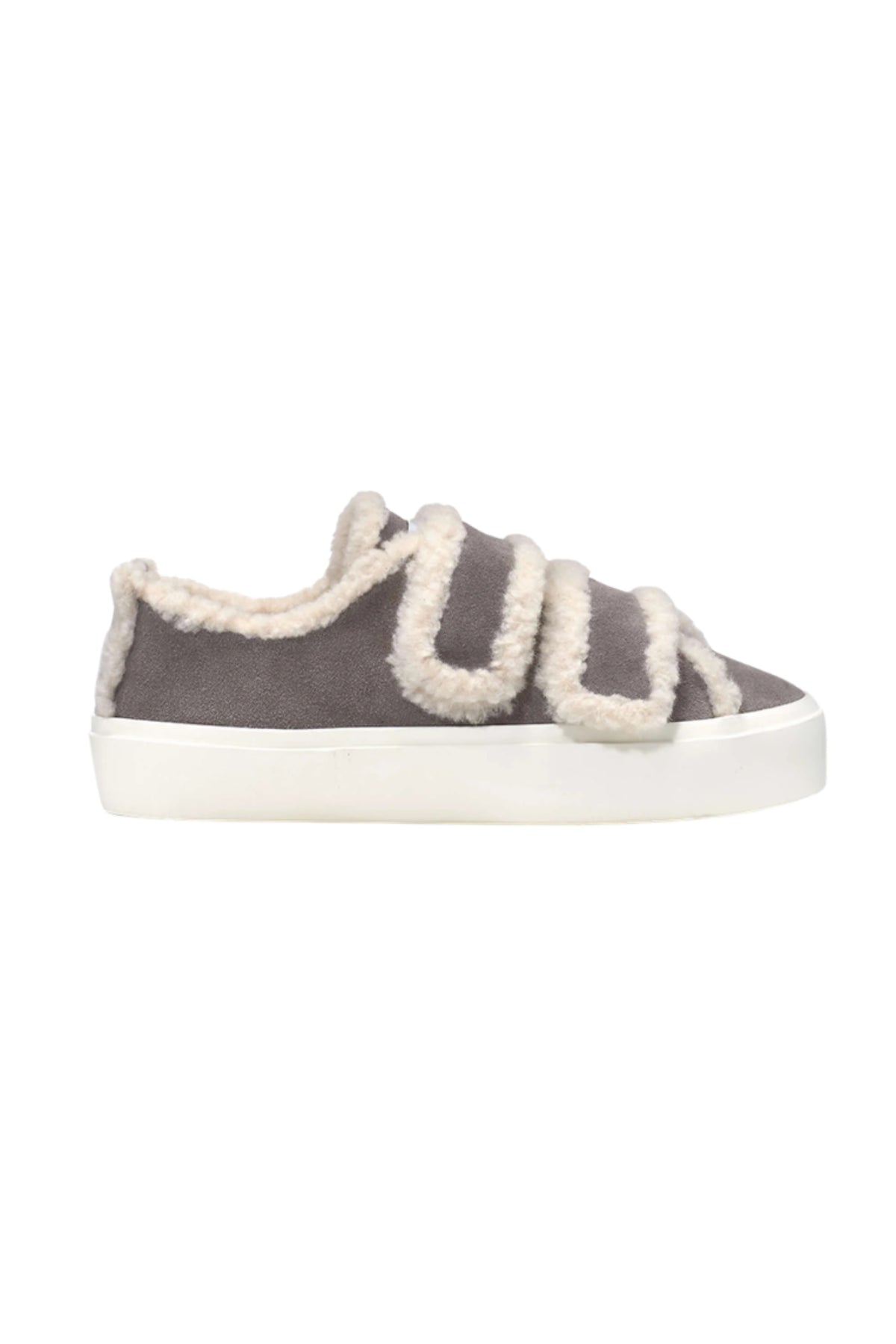 Shearling Low Velcro - Grey