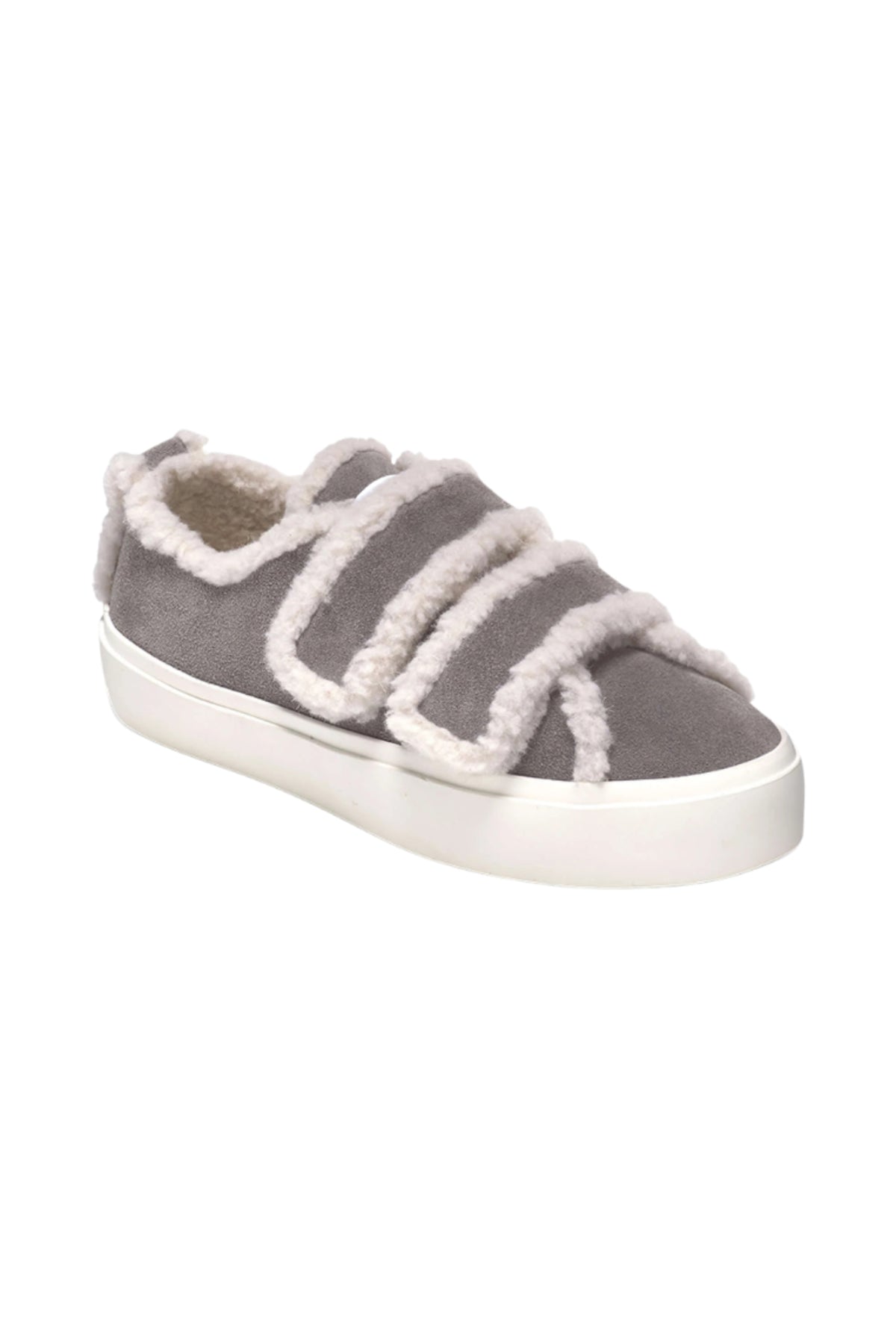 Shearling Low Velcro - Grey