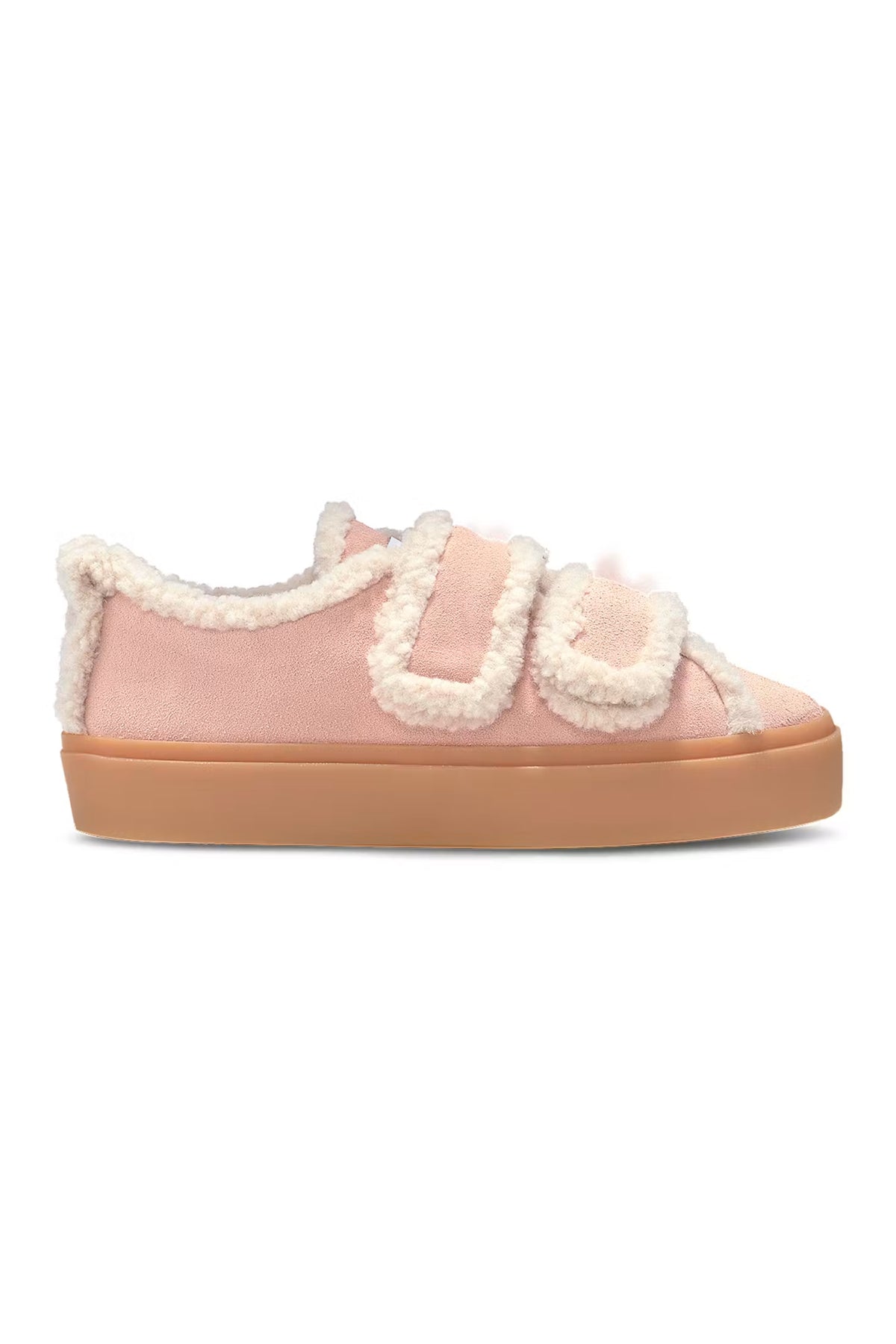 Shearling Low Velcro Pastelle - Rose