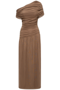 Juneic Mesh Dress - Dark Brown
