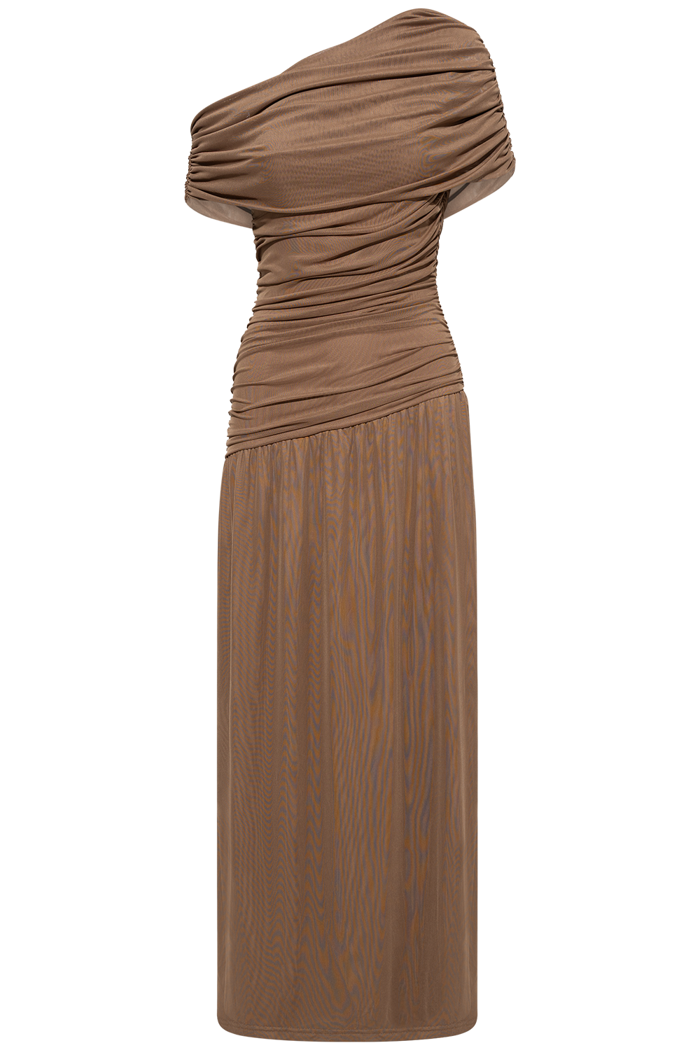 Juneic Mesh Dress - Dark Brown