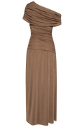 Juneic Mesh Dress - Dark Brown