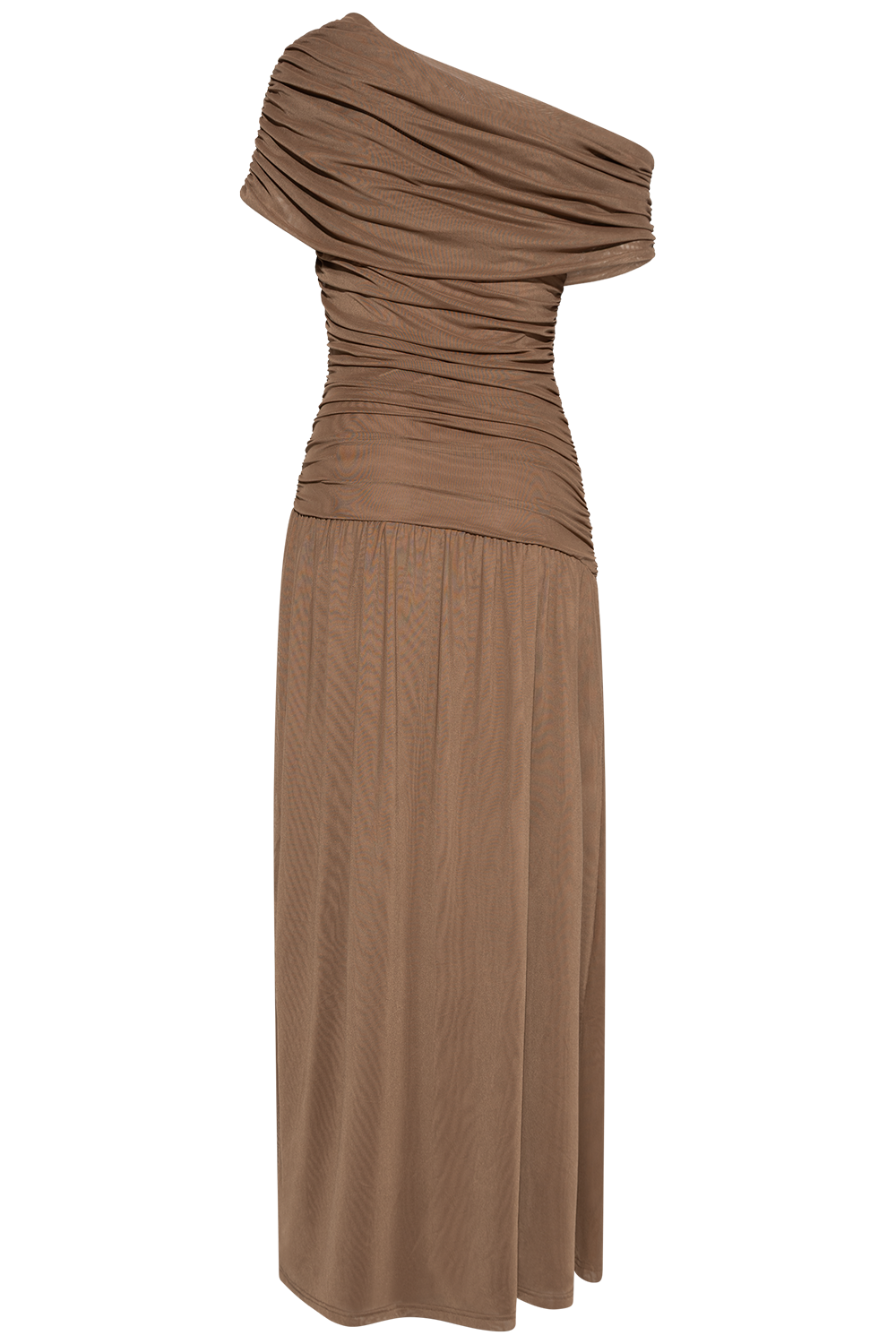 Juneic Mesh Dress - Dark Brown