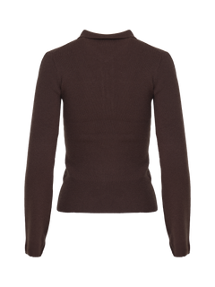 Marte Ls Solid Polo - Brown